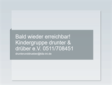 Tablet Screenshot of drunterunddrueber-hannover.de